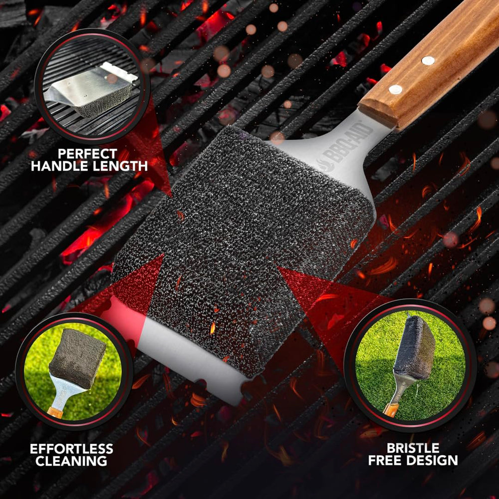 BBQ-AID safety-focused design emphasized with heat-resistant build.