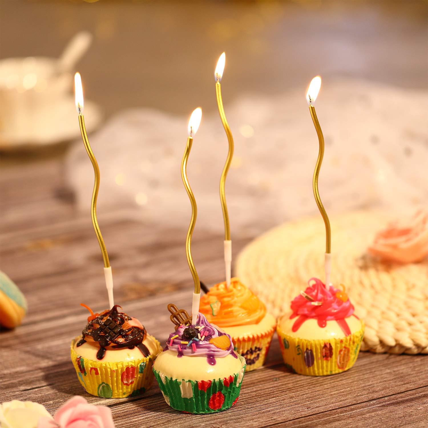 BBTO 12-piece candle set fits most cakes and cupcakes