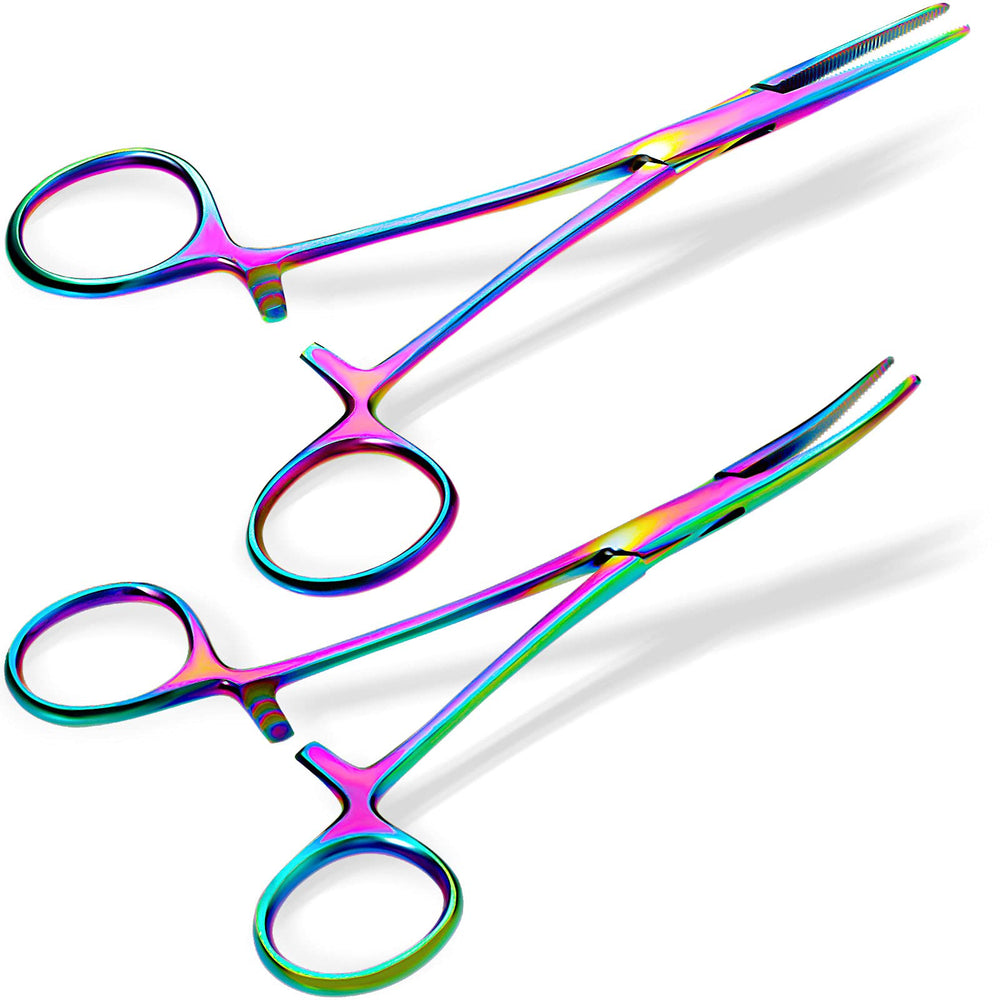 BBTO straight hemostat pliers with serrated jaws for precise grip.