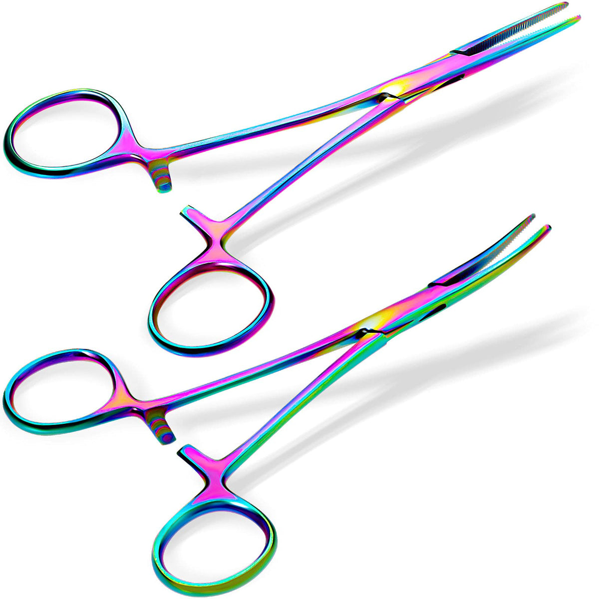 BBTO straight hemostat pliers with serrated jaws for precise grip.