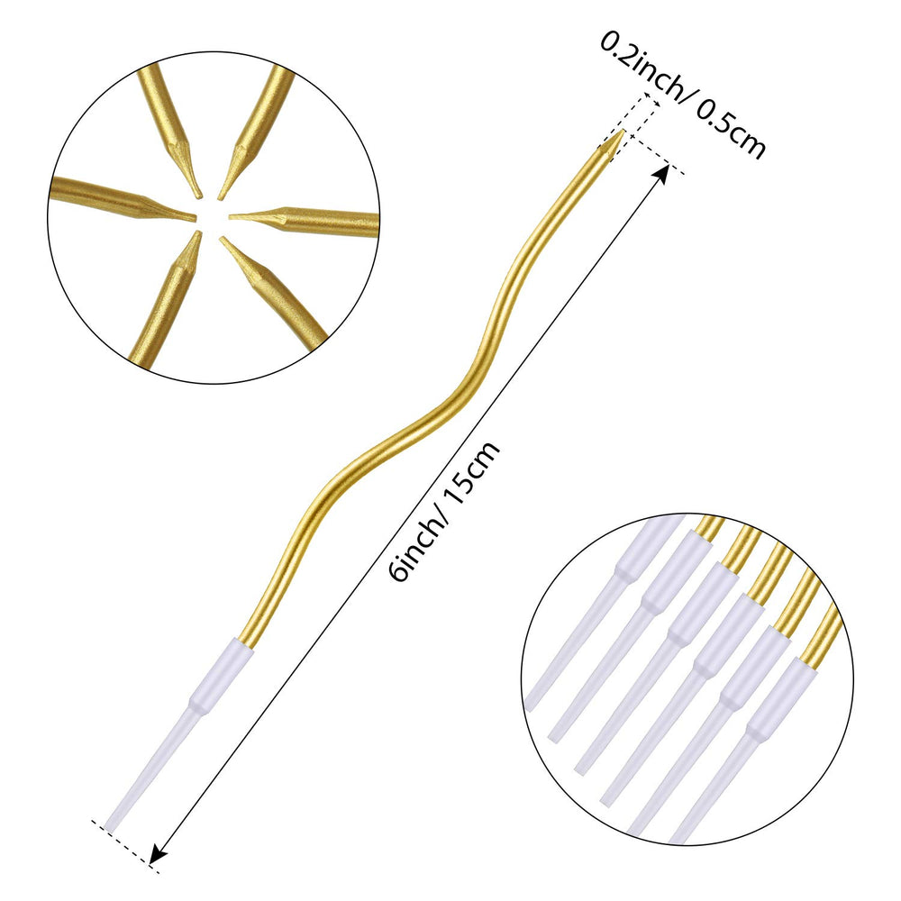 BBTO 6-inch long gold candles add height and drama to celebrations