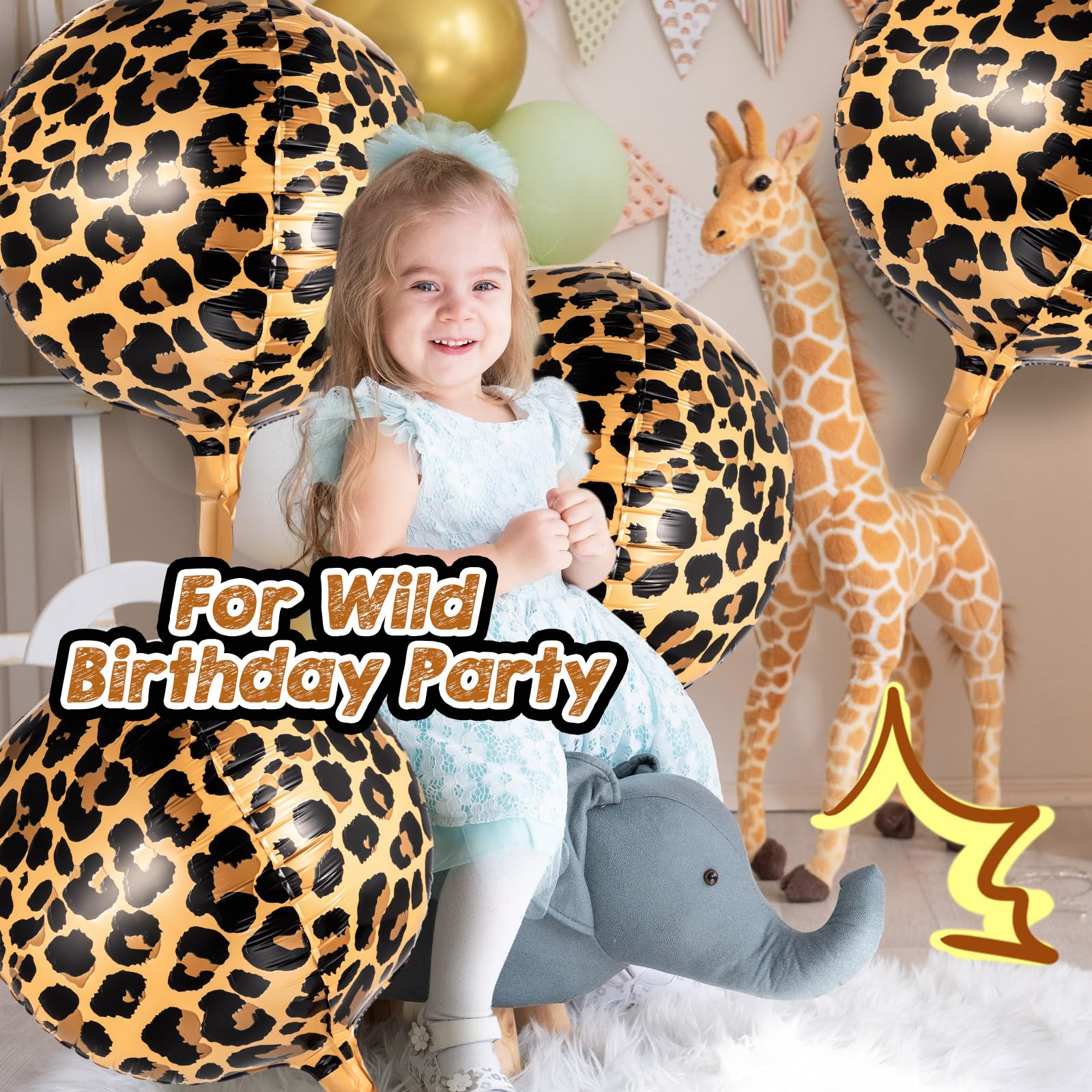 BBTO wedding safari foil balloons 22 inch elegant accent for reception decor.