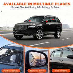 BCBU anti-fog coating provides better visibility during rain or mist.