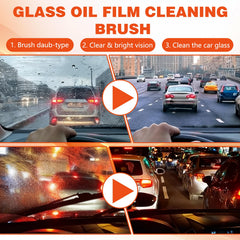 BCBU cleaning brush head helps wipe away smudges and residue on glass surfaces.