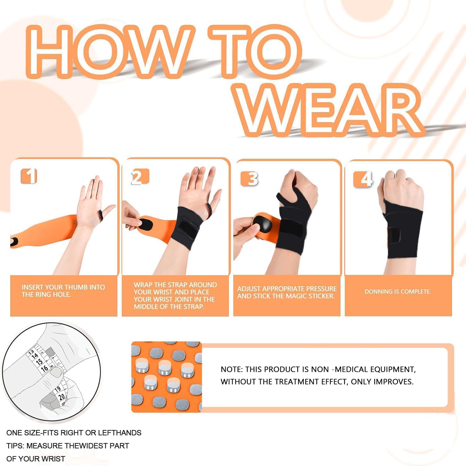 Bchois wrist brace suitable for sports and daily tasks to reduce fatigue.