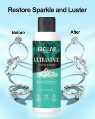 Bcom Ultrasonic cleaner foaming action demonstrates deep cleaning in action.