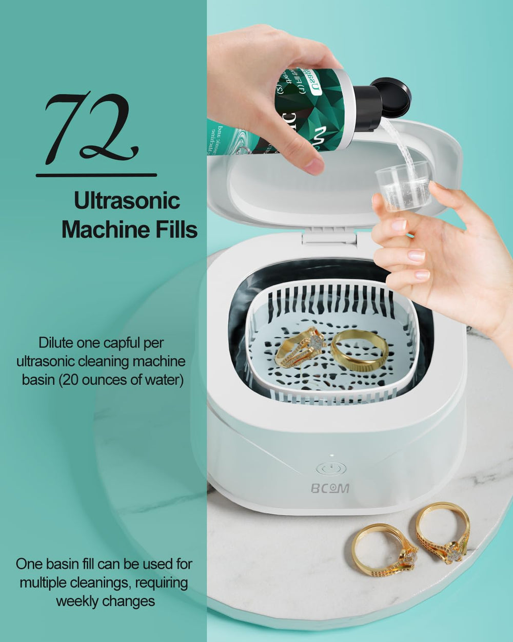 Bcom Watch cleaning with solution results in refined shine.