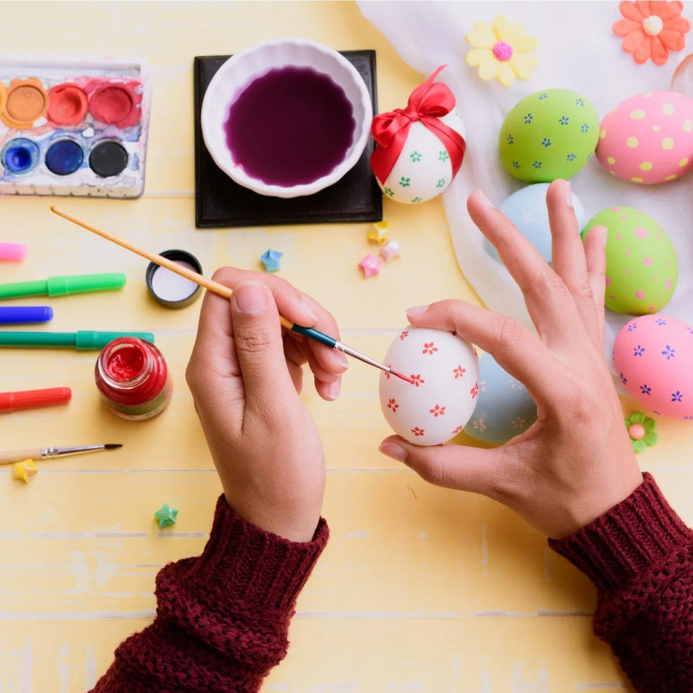 BCUEIDO wooden eggs used as photo props and displays