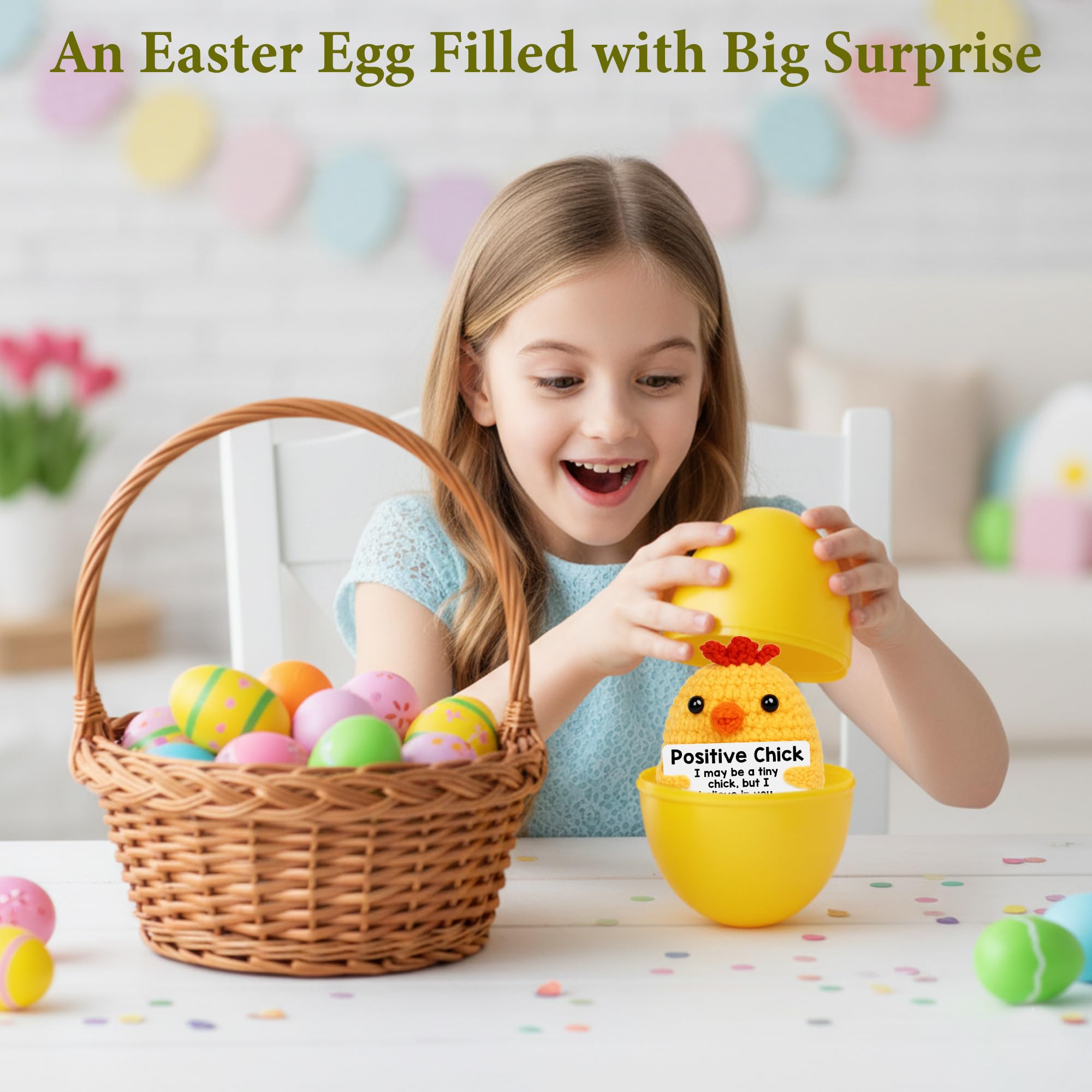 BdayPtion chick spring gift brings warm playful cheer