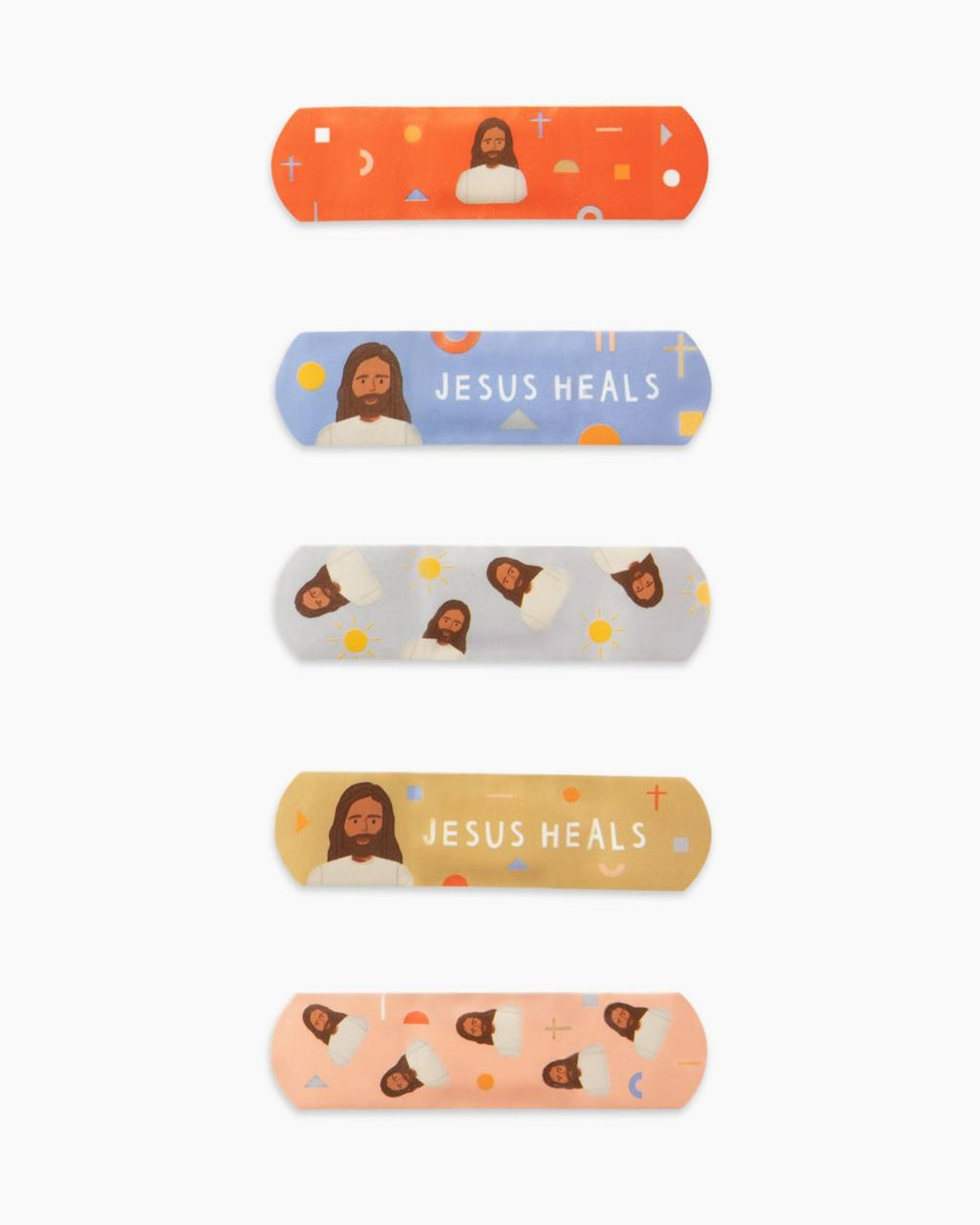 Be A Heart Jesus Heals Bandages 40-ct box shown for reliable coverage