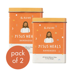 Be A Heart Jesus Heals Bandages with kid-friendly designs offering comforting encouragement during minor scrapes
