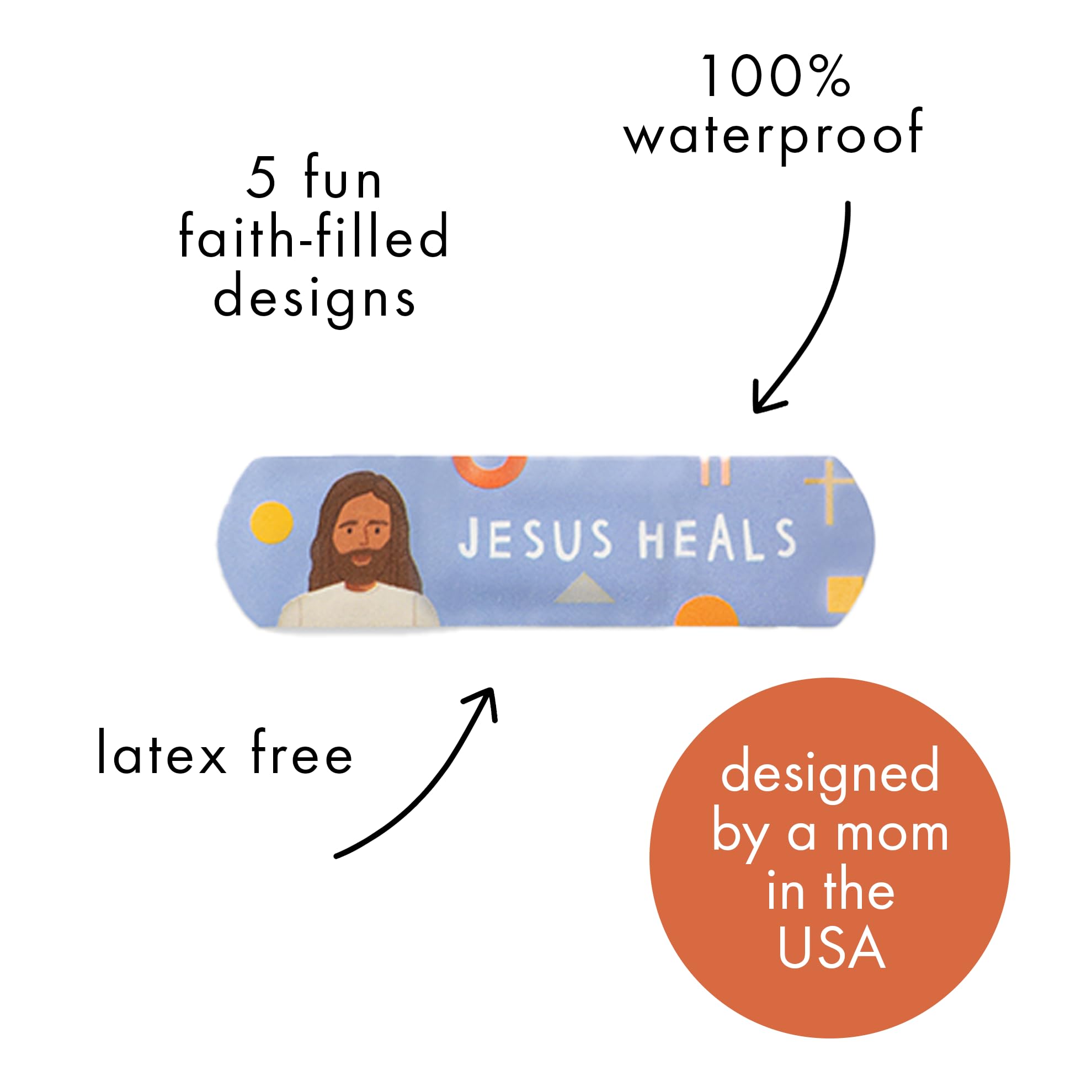 Be A Heart latex-free bandages provide gentle adhesion for easy removal