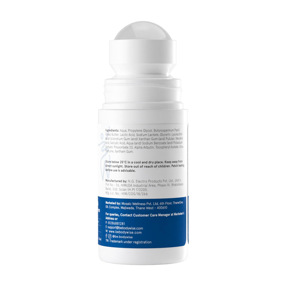 Be Bodywise 1.7 oz size beside travel-friendly packaging.