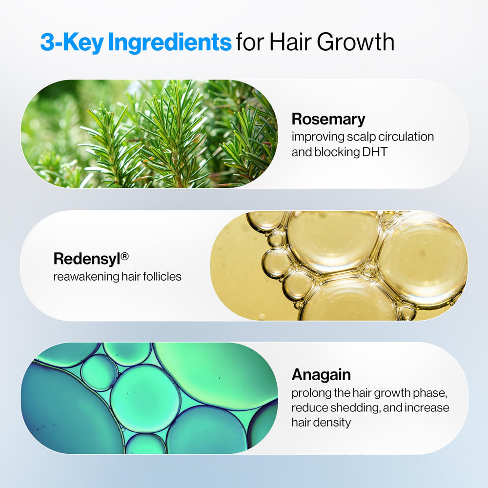 Be Bodywise Rosemary Hair Growth Serum Roll-On 50ml bottle close-up with precise applicator