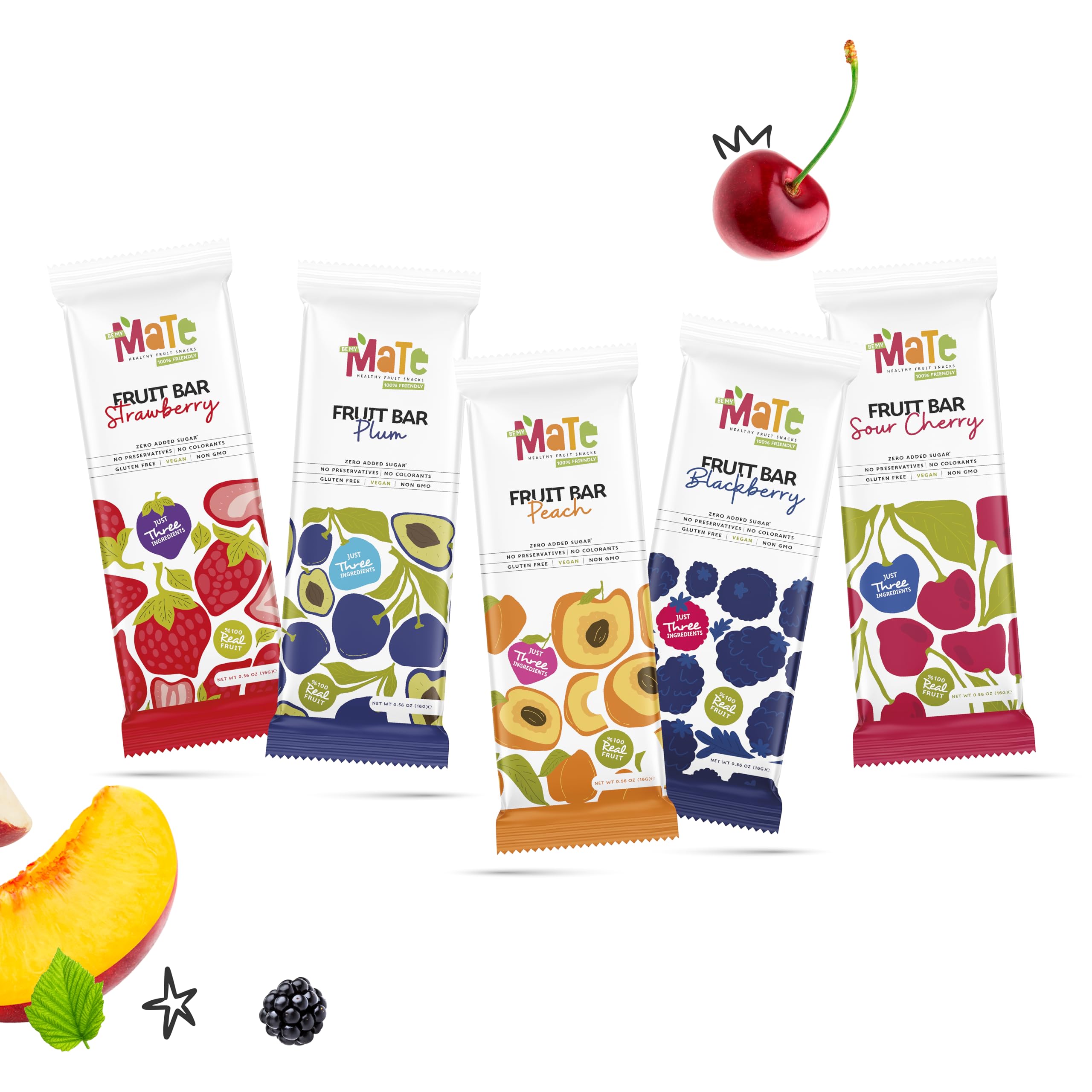 Be MY Mate Mate Fruit Bars individually wrapped for portion control.
