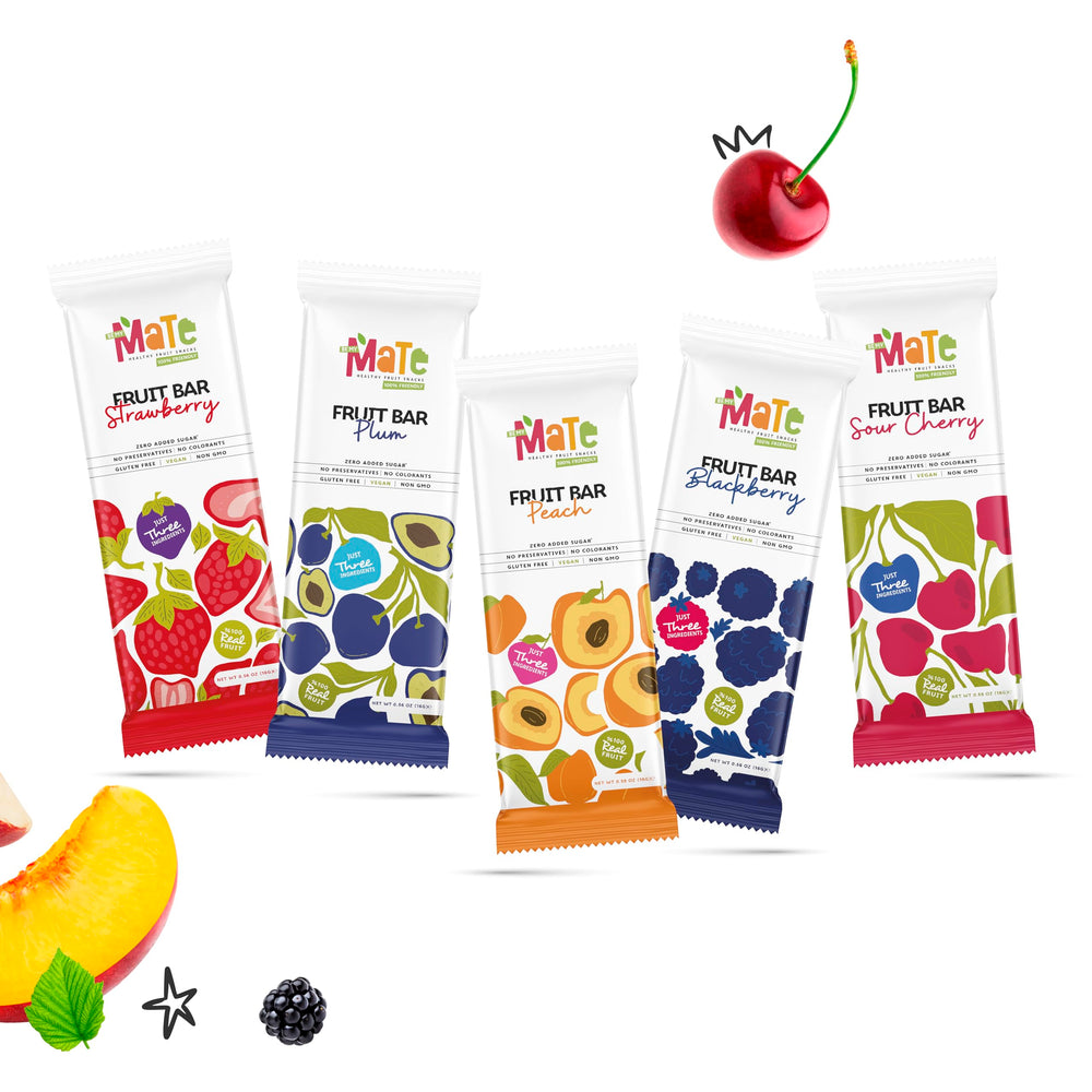 Be MY Mate Mate Fruit Bars individually wrapped for portion control.