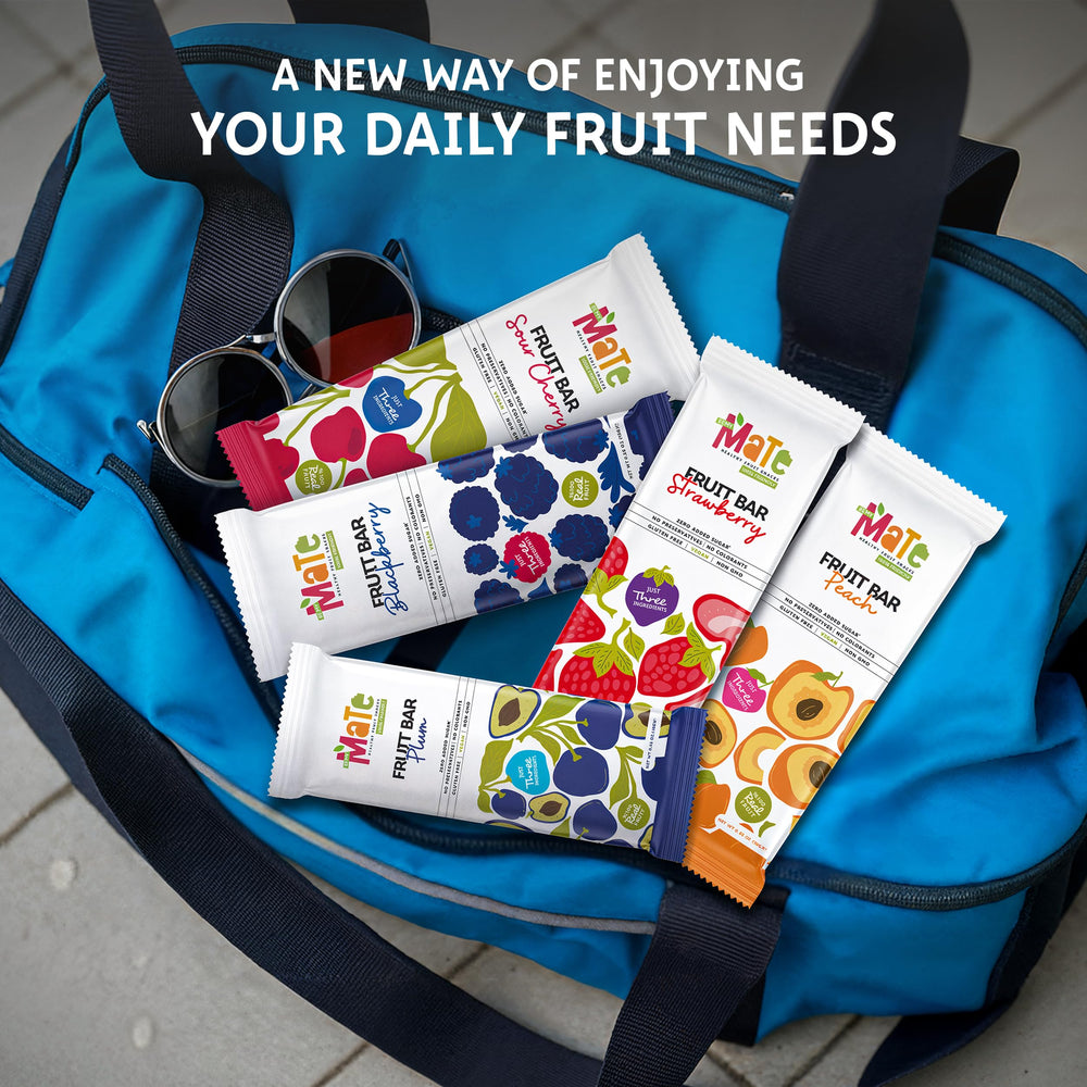 Be MY Mate plum flavor bar, no preservatives, ideal lunchbox snack.