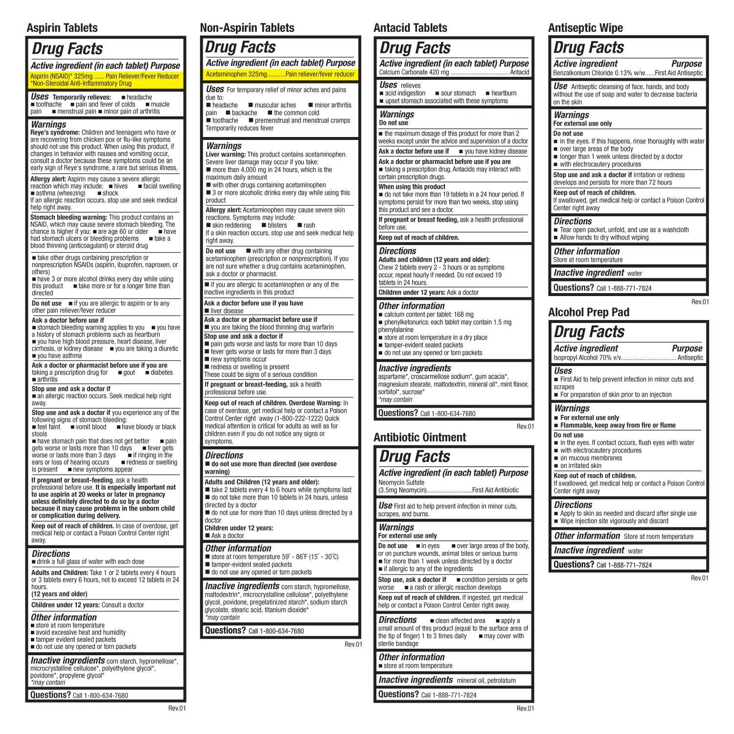 Be Smart Get Prepared FDA-regulated first aid kit suitable for home, business, and travel.