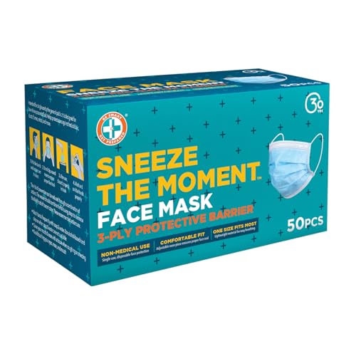 Be Smart Get Prepared disposable mask with soft elastic ear loops.