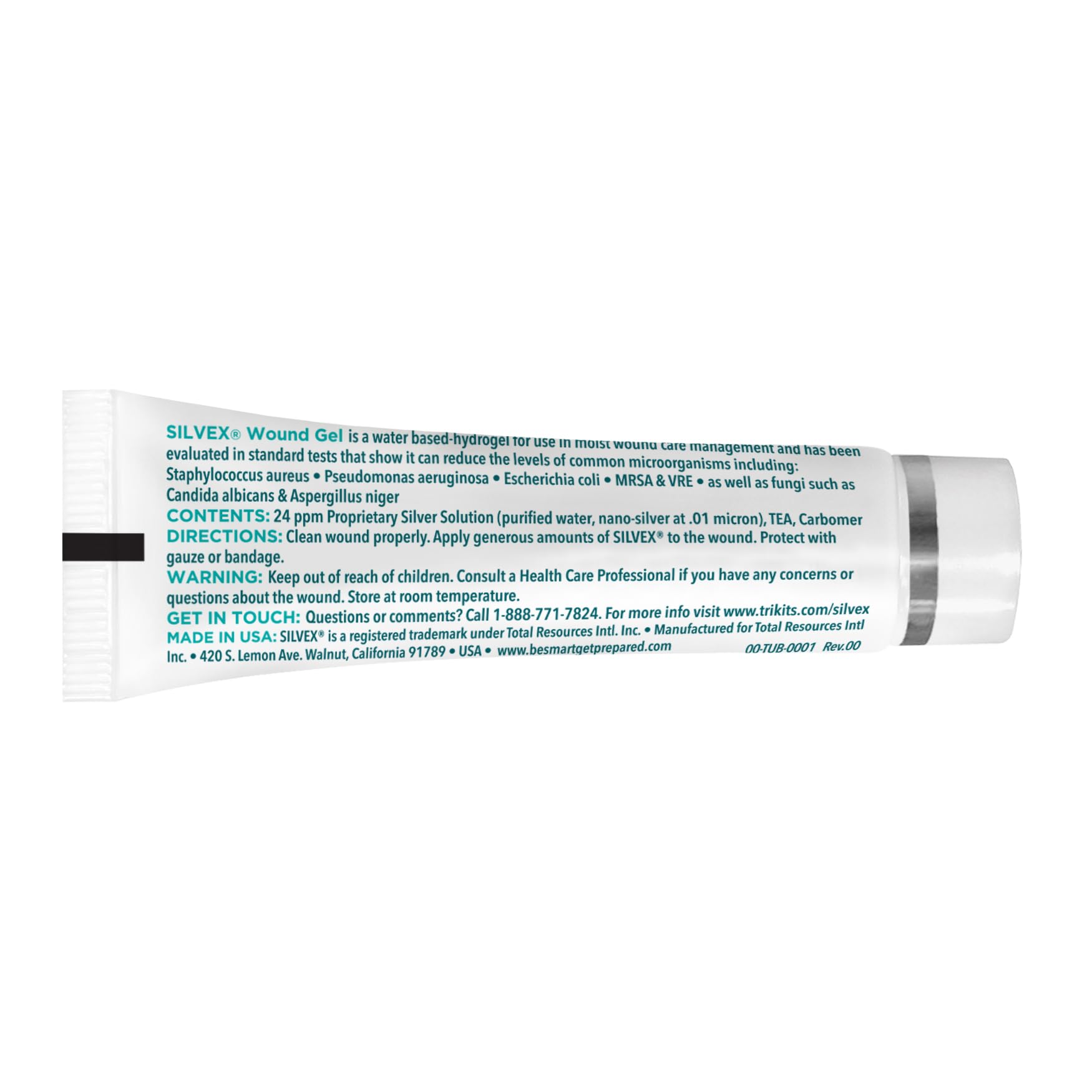 Be Smart Get Prepared Silvex applied on skin for minor wounds.