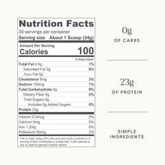 Be Well by Kelly vanilla beef protein powder scoop on counter