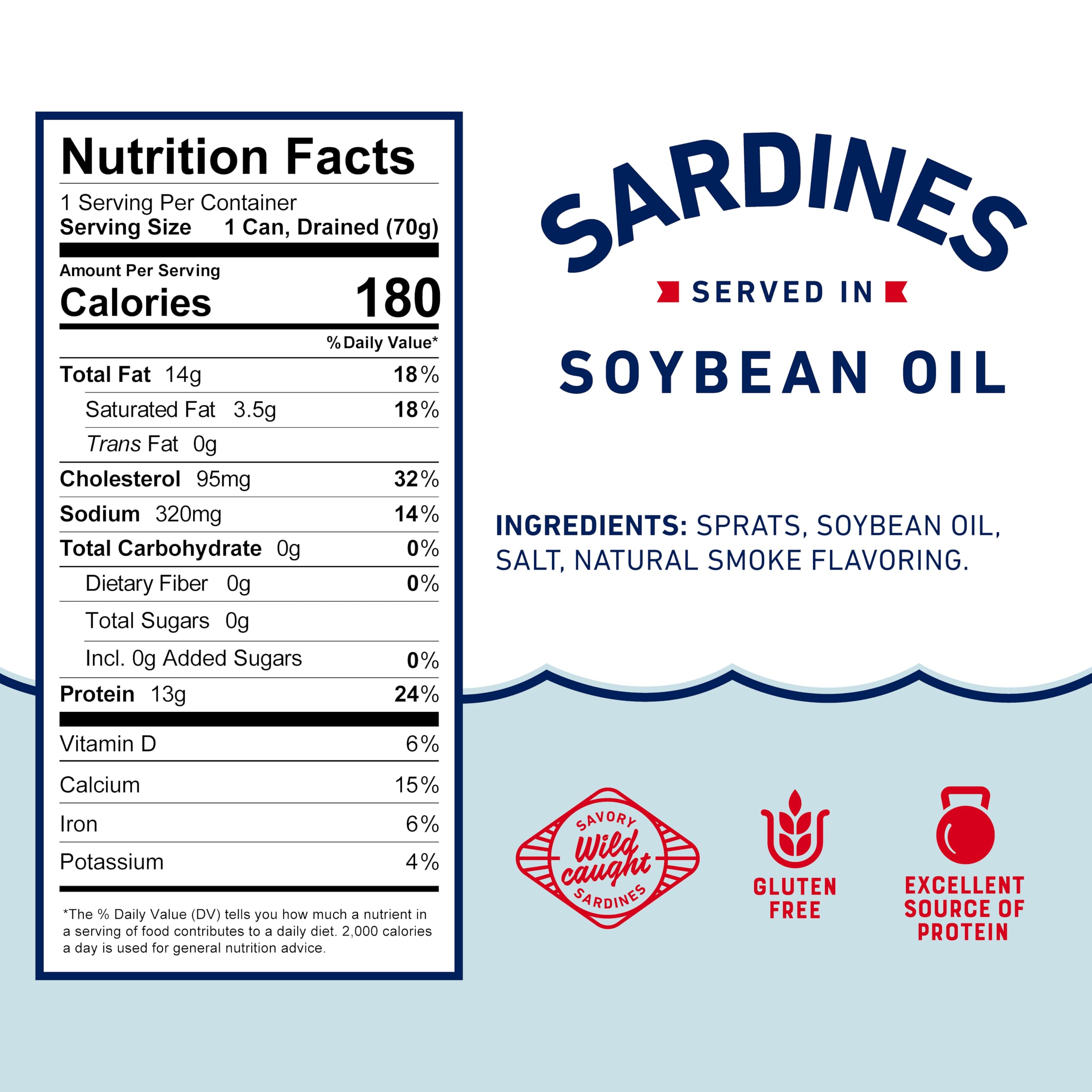 Beach Cliff sardines snack in oil, protein-packed option for on-the-go meals.