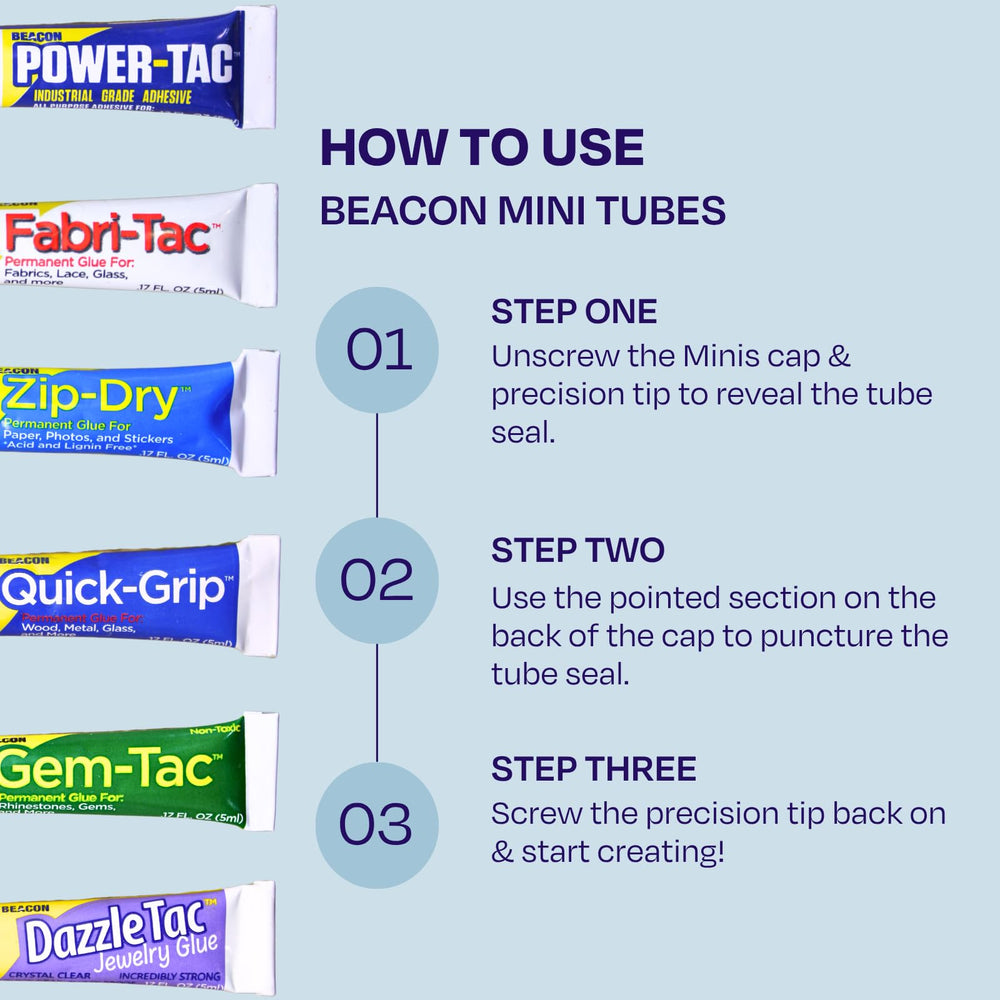 Beacon Gem-Tac three-pack tubes for multiple projects.