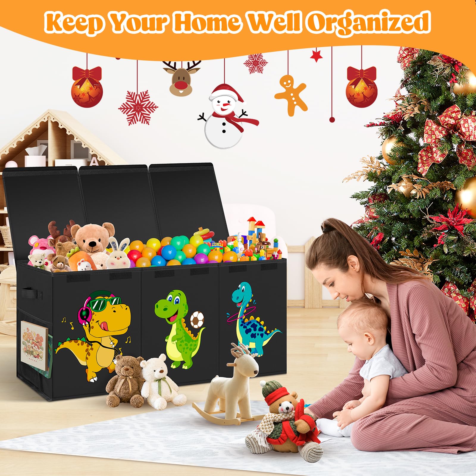 Beadsky toy box with detachable divider for organized belongings.