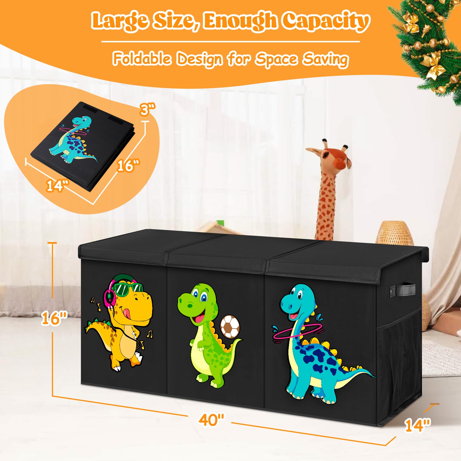 Beadsky storage bin complements modern decor in play spaces.