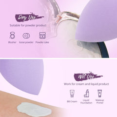 BEAKEY foundation sponges deliver seamless application for liquids, creams, and powders