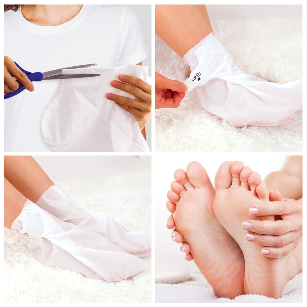Bealuz foot peel application scene demonstrates simple use