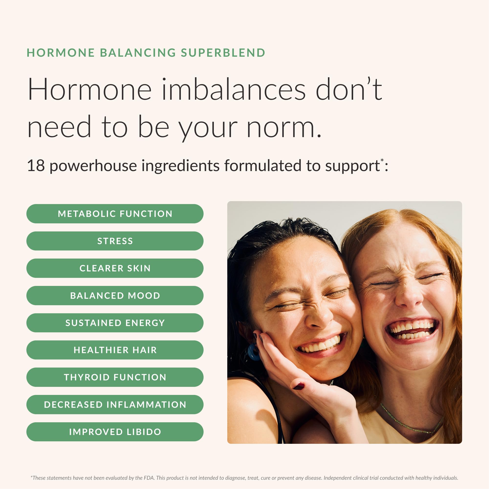 Beam Glow ashwagandha ingredient shot emphasizes natural adaptogen for stress-related balance.