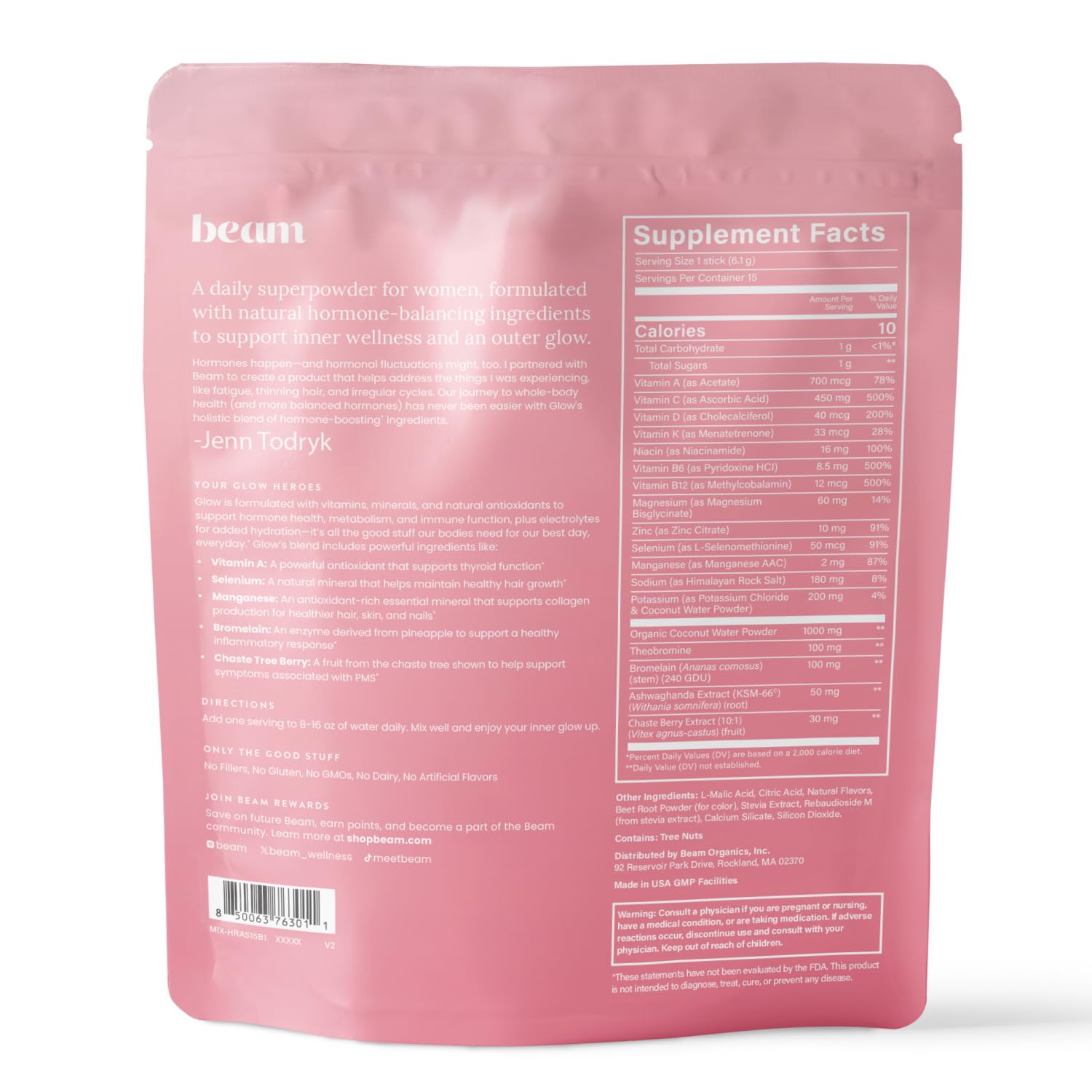 Beam Glow wellness routine scene suggesting PMS relief and energy