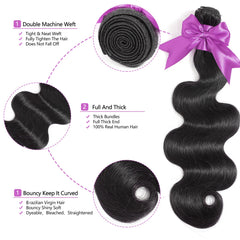 Beanatasha Brazilian hair bundles 18-inch body wave for layered styling.