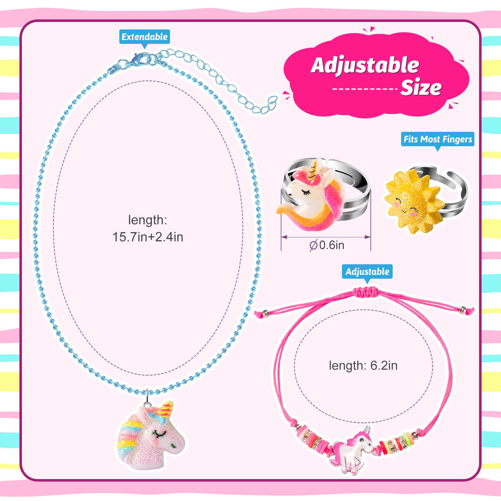 BeAndge Kids Jewelry Set rings in assorted sizes for tiny hands