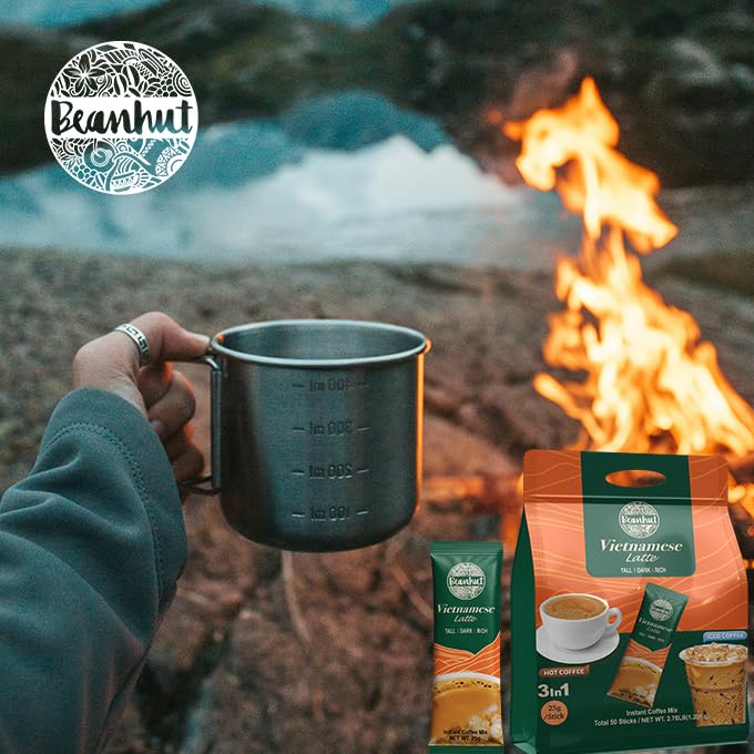 Morning ritual with Beanhut Latte sticks for a quick boost.