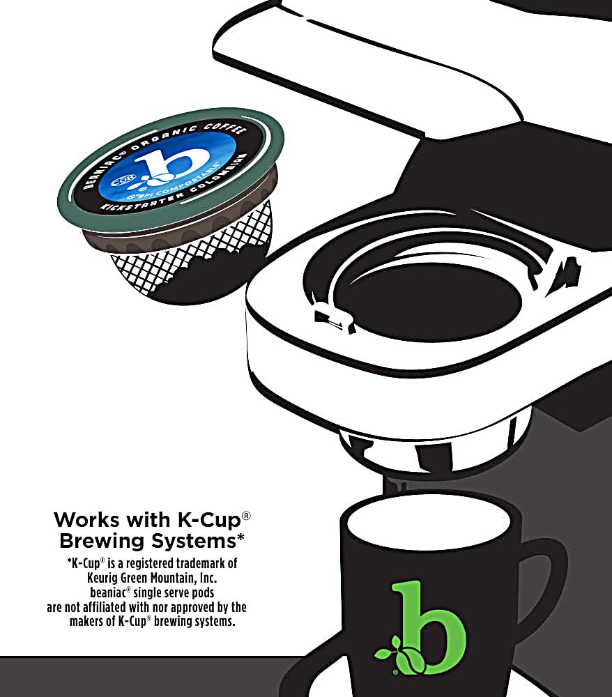 Beaniac compostable pod reflects sustainable coffee in a convenient format