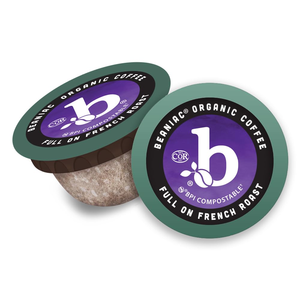 Beaniac Dark Roast aroma shot illustrates rich fragrance.