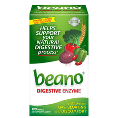 Beano Ultra 800 bottle front ready for everyday gas relief during meals.