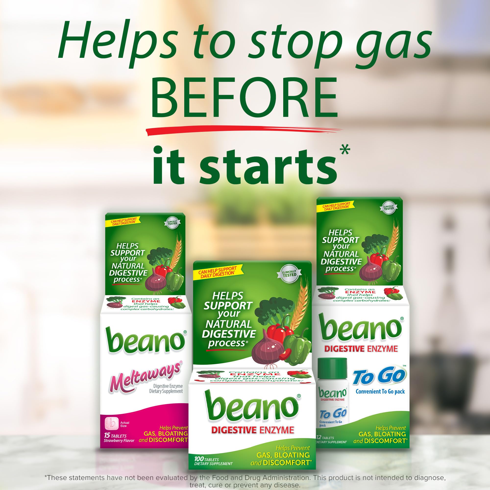Beano Ultra 800 on-the-go bottle for travel and dining out.