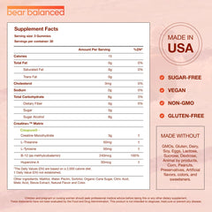 Bear Balanced Creatine Gummies texture close-up, chewy and easy to take