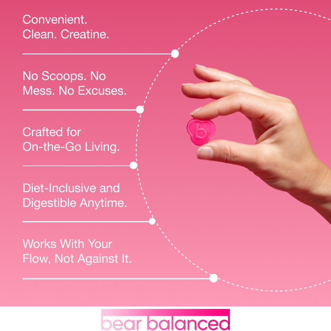 Bear Balanced Gummies vegan and sugar-free formula for clean supplementation.