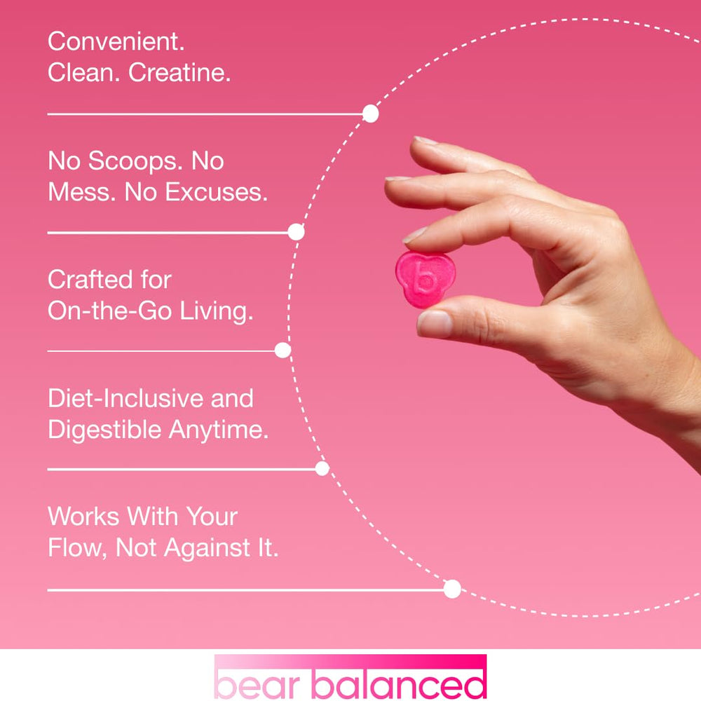 Bear Balanced Gummies vegan and sugar-free formula for clean supplementation.