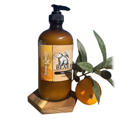 Bear Bird sustainability label shows chemical-free, ethically sourced ingredients.