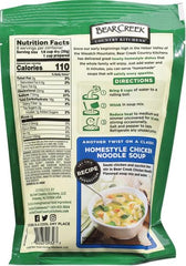 Bear Creek Soup Mix packet poured into a pot for dinner.