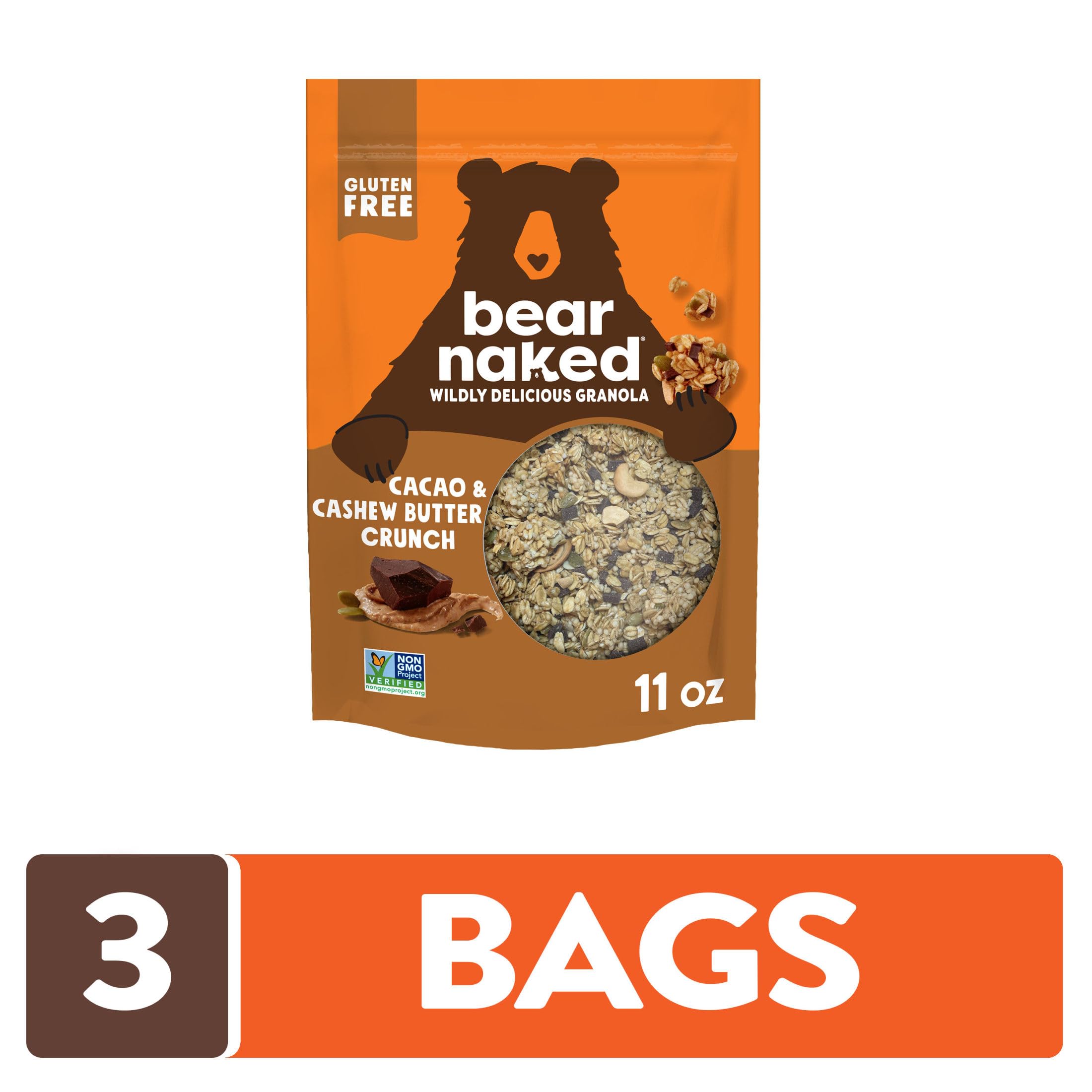 Bear Naked granola with chocolate chunks ideal topping for yogurt and fruit