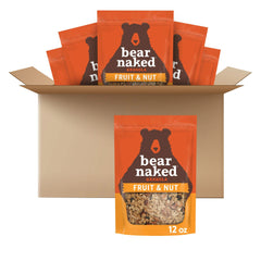 Bear Naked Fruit and Nut Medley granola bag for on-the-go snacking.