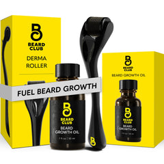 The Beard Club derma roller with 540 titanium-coated needles for precise at-home use.
