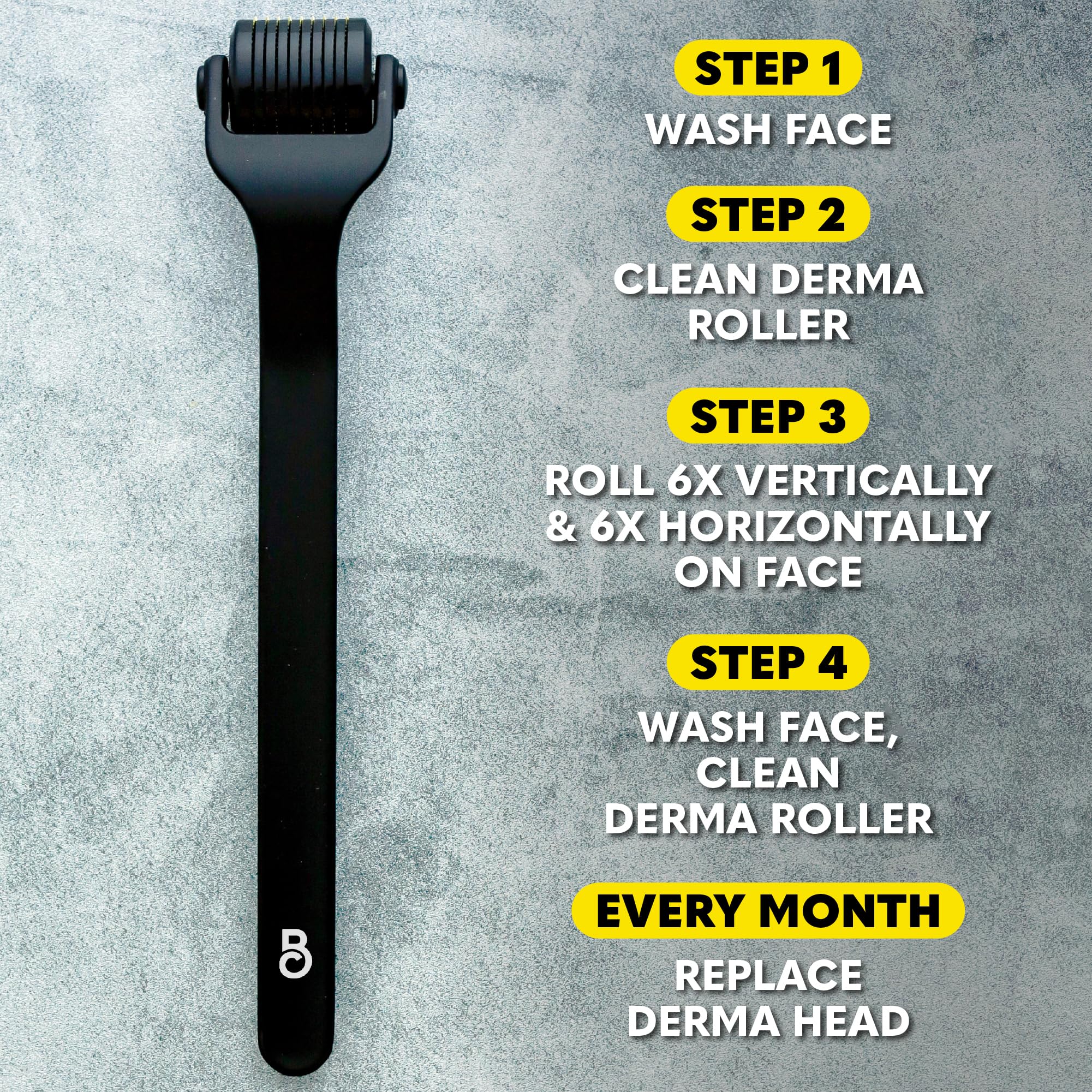 Beard Club oil and roller combo neatly displayed for at home grooming.