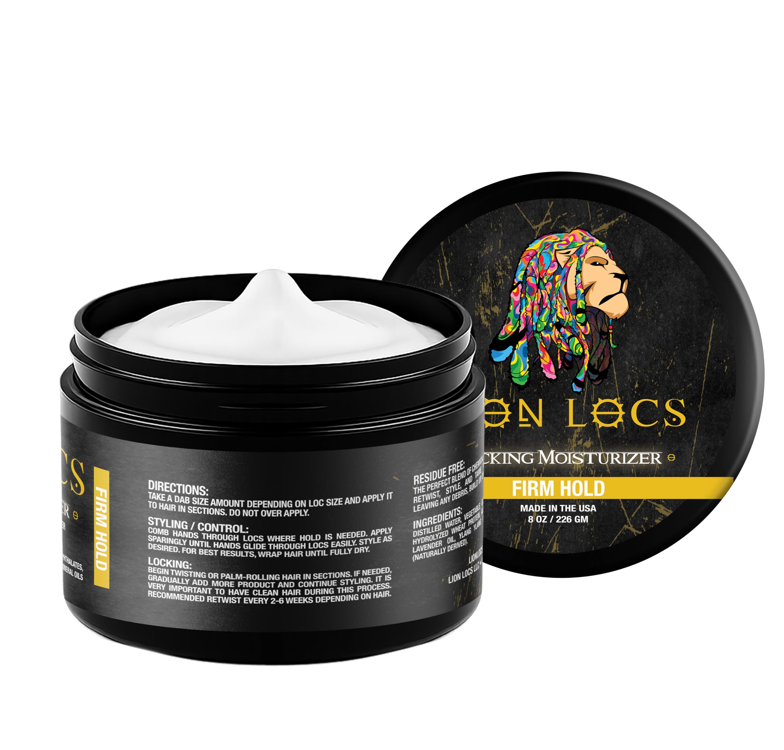 Beard Gains Lion Locs locking gel—daily styling for hydrated, polished locs.